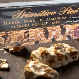 Hiszpański tradycyjny Turron duro z całymi migdałami 200g