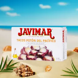 Owoce morza z Hiszpanii Tacos kawałki kałąmarnicy pacyficznej w sosie