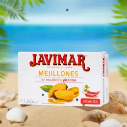 Hiszpańskie małże marynowane w zalewie pikantnej escabeche