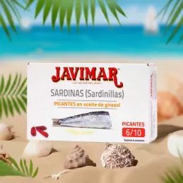 Hiszpańskie pikantne sardynki w oleju słonecznikowym  w puszce