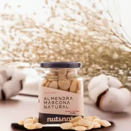 Hiszpańskie oryginalne migdały naturalne Marcona  słoik 150g