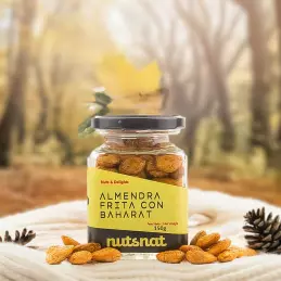 Hiszpańskie oryginalne migdały Marcona z Baharat  słoik 150g