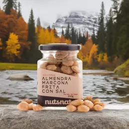 Hiszpańskie oryginalne migdały Marcona smażone z solą słoik 150g