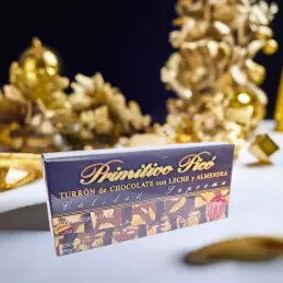 Hiszpański tradycyjny Turron czekoladowy z migdałami 200g