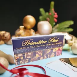 Hiszpański tradycyjny Turron czekoladowy z migdałami 200g