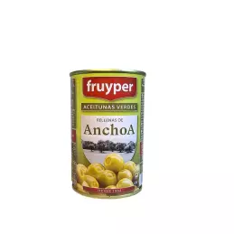 Hiszpańskie oliwki zielone z anchois w puszce Fruyper