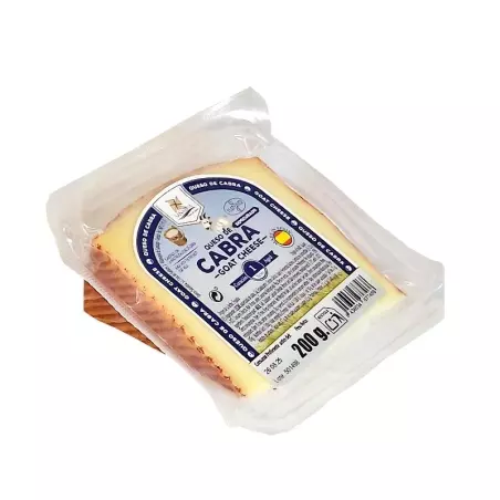 Hiszpański ser kozi p&oacute;łtwardy klinek 200g