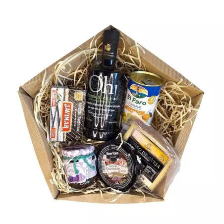 Kosz prezentowy z hiszpańskimi produktami