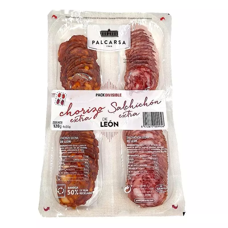 CHORIZO DE LEON + SALCHICHON DCHORIZO DE LEON (4x30g)