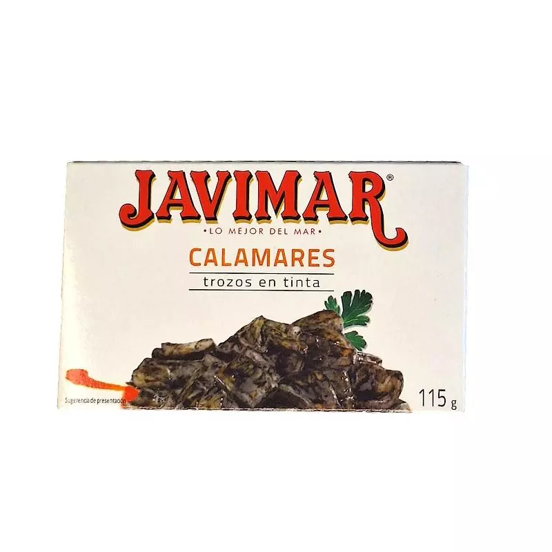 Hiszpańskie konserwy rybne kalmary w sosie własnym puszka 115g