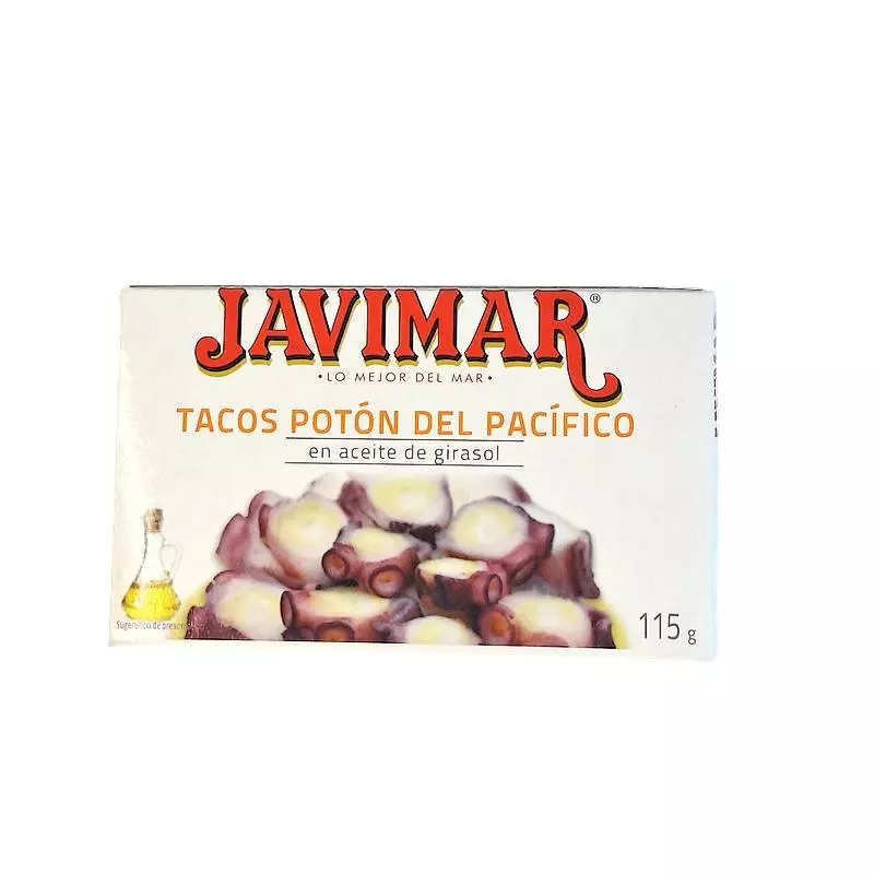 Owoce morza z Hiszpanii Tacos kawałki kałąmarnicy pacyficznej w sosie