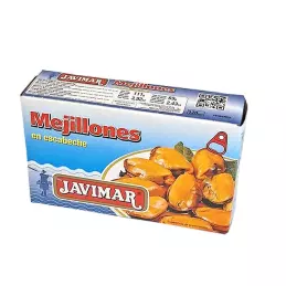 Małże w sosie escabeche marynowane