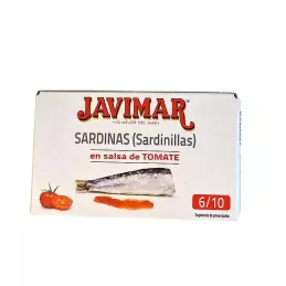 Sardynki w sosie pomidorowym w puszce z Hiszpanii.