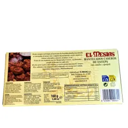 Hiszpańskie tradycyjne ciastka mantecados caseros 160g
