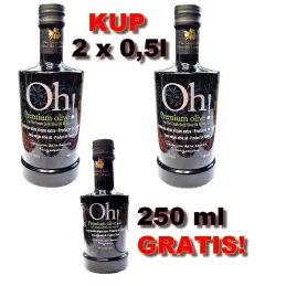 PROMOCJA! Tylko teraz kup 2 EVOO OH! 500ml  odbierasz 250ml OH! GRATIS