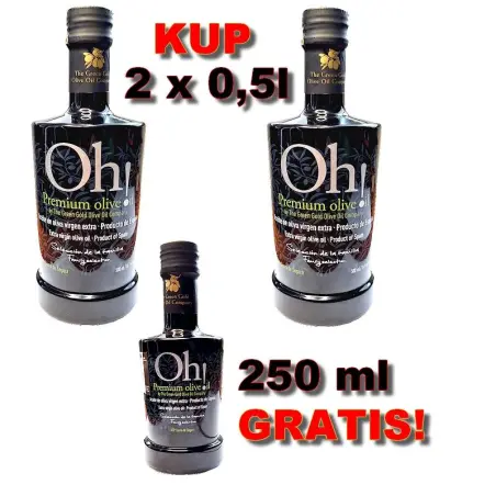 PROMOCJA! Tylko teraz kup 2 EVOO OH! 500ml  odbierasz 250ml OH! GRATIS