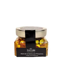 Hiszpański mi&oacute;d z pistacjami, mi&oacute;d z andaluzyjskich g&oacute;r Sierra Norte d