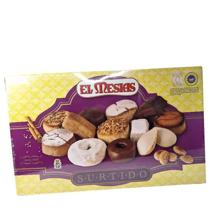 Hiszpańskie tradycyjne ciastka migdałowe Mantecados Polvorones 300g
