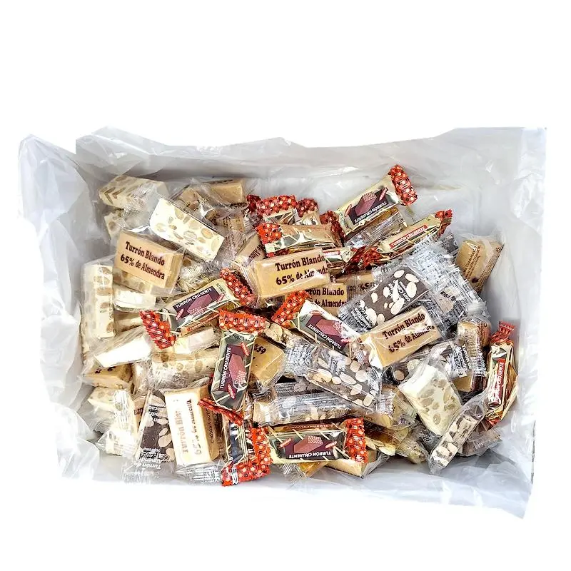 Turrones mieszanka r&oacute;żnych rodzaj&oacute;w nugat&oacute;w turron.