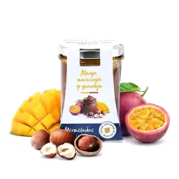 Autorski dżem z mango, maracuji, gianduja orzech laskowy