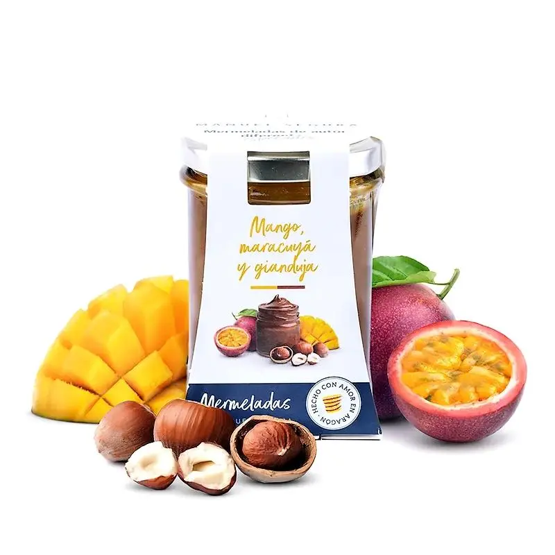 Autorski dżem z mango, maracuji, gianduja orzech laskowy
