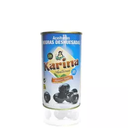 Hiszpańskie czarne oliwki bez pestek Karina w puszce 370ml