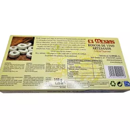 hiszpańskie oryginalne ciastka z dodatkiem wina i migdał&oacute;w 150g