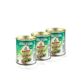 Hiszpańskie zielone oliwki z anchois puszka 125ml
