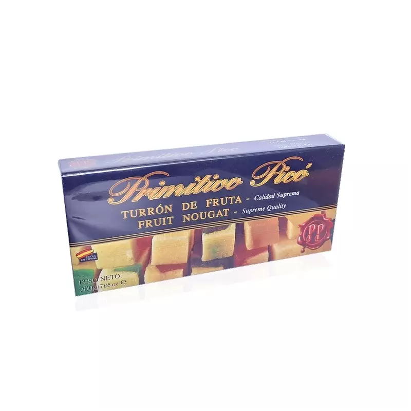 Hiszpański tradycyjny Turron marcepanowo owocowy 200g