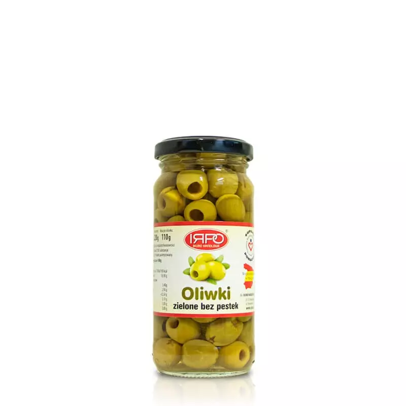 Najlepsze hiszpańskie oliwki zielone bez pestek słoik 240 ml