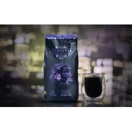 Hiszpańska kawa Arabica ziarno z  Ethiopia Cafe Burdet najlepsza