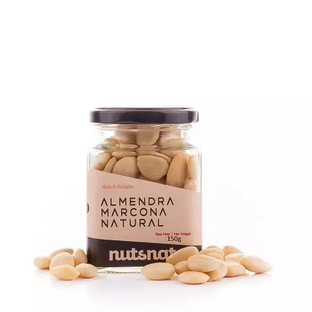 Hiszpańskie oryginalne migdały naturalne Marcona  słoik 150g