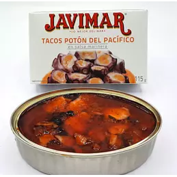 Hiszpańskie owoce morza kawałki kałamarnicy pacyficznej w sosie marine