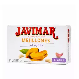 Małże omułki z czosnkiem