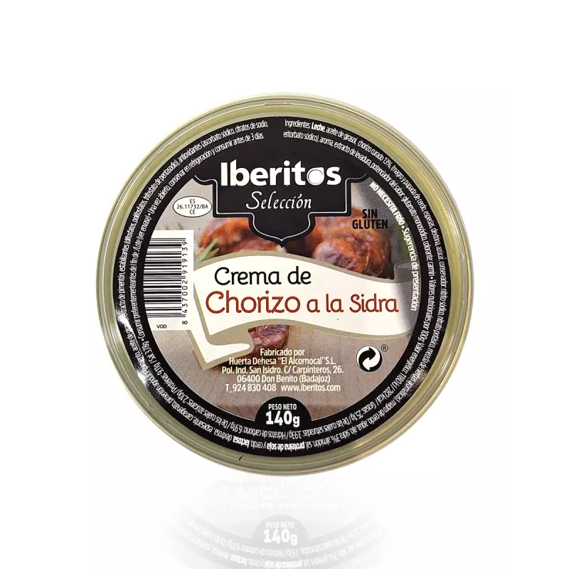 Hiszpański oryginalny pasztet z chorizo z dodatkiem cydru