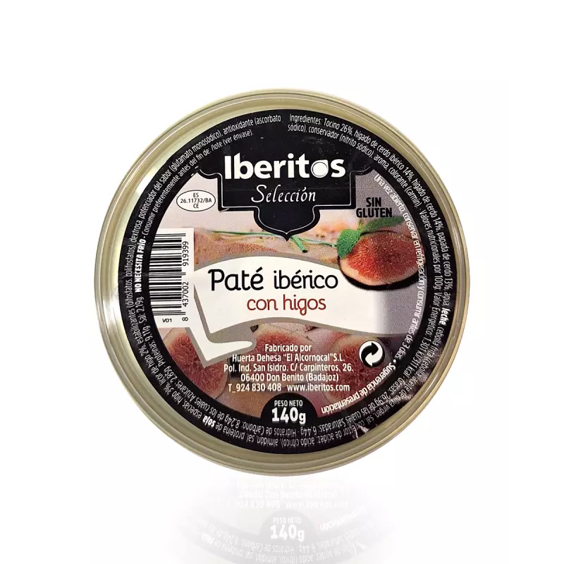 Hiszpański oryginalny pasztet z mięsa wieprzowego z dodatkiem figi