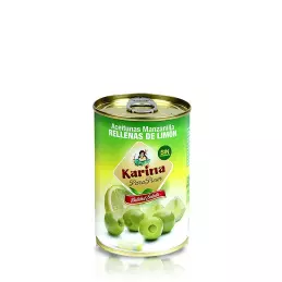 Hiszpańskie najlepsze oliwki zielone z cytryną puszka 290ml