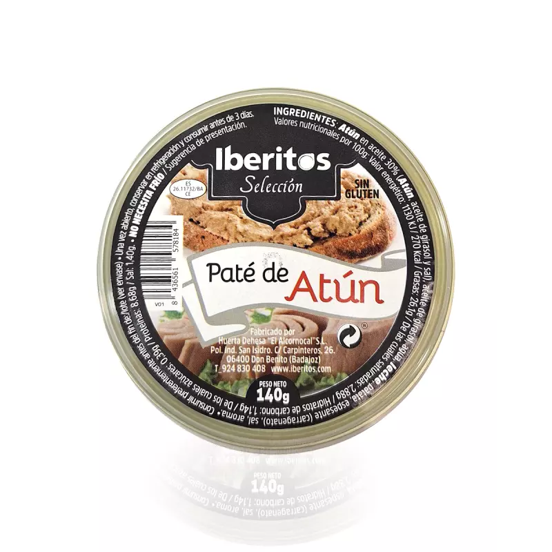 Hiszpański delikatesowy pasztet z tuńczyka puszka 140g