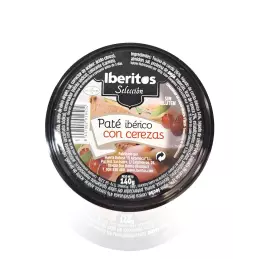 Hiszpański pasztet z mięsa wieprzowego Iberico z dodatkiem wiśni