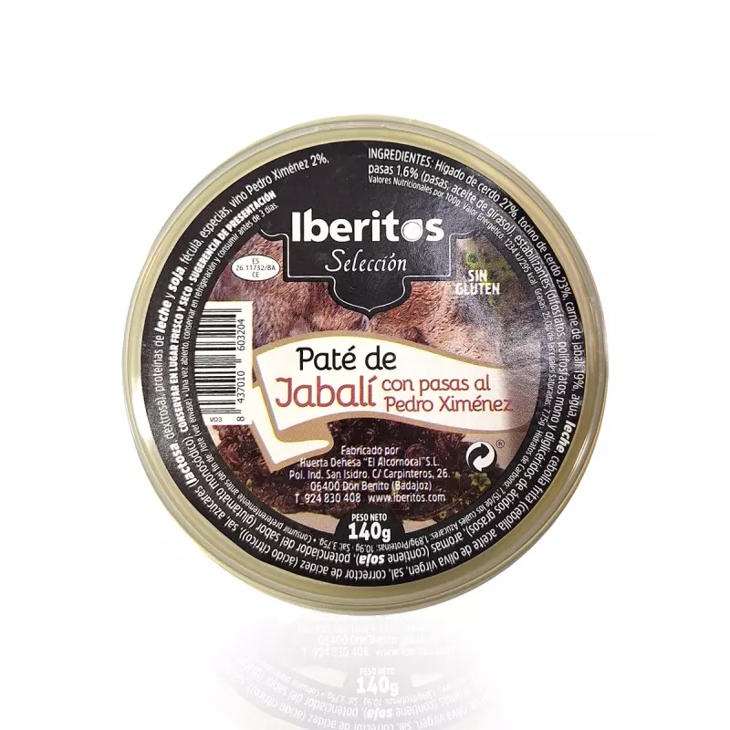 Hiszpański oryginalny pasztet z dzika z rodzynkami