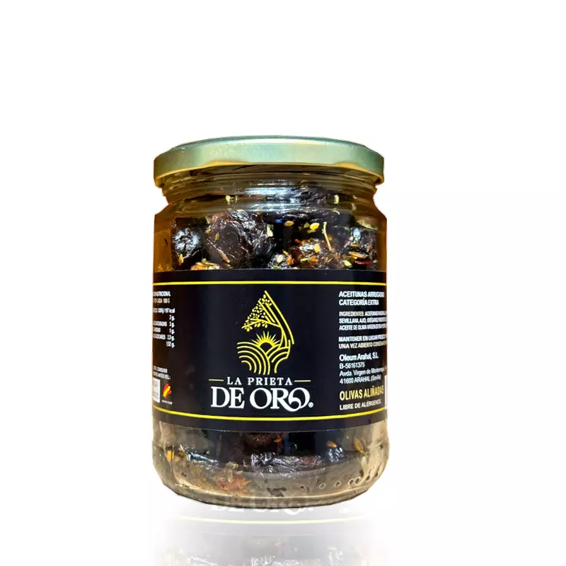 Oliwki czarne naturalne, suszone  z ziołami Prieta de Oro sklep IRPO