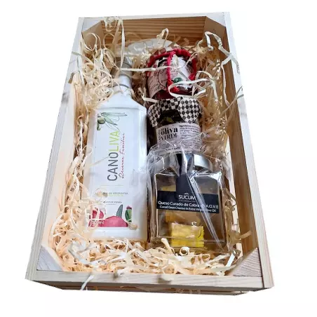 Kosz prezentowy z hiszpańskim jedzeniem