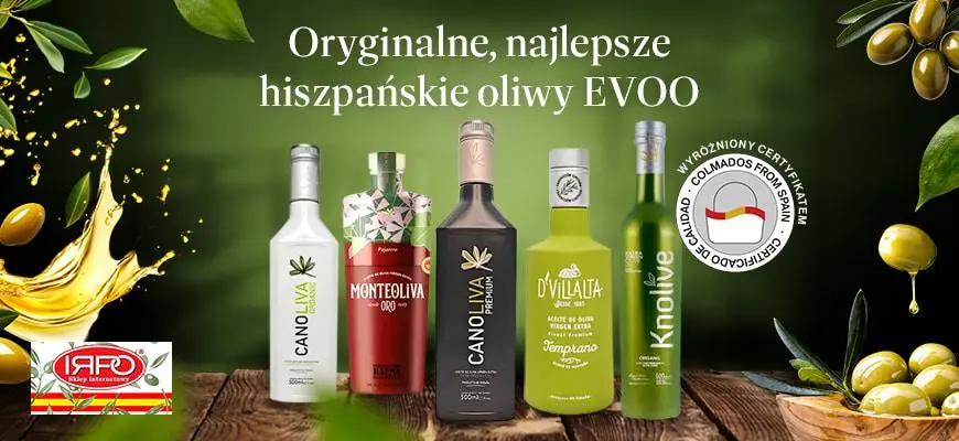 Najlepsze oryginalne oliwy extra virgin z Hiszpanii.